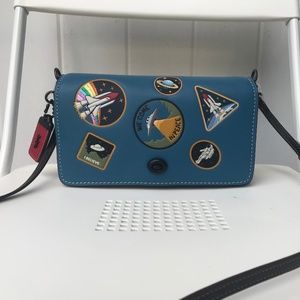 Coach Dinky Nasa Space Patches Bag NWT